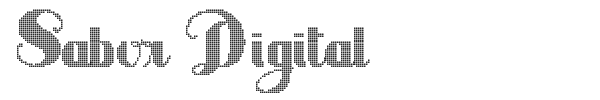 Sabor Digital font preview